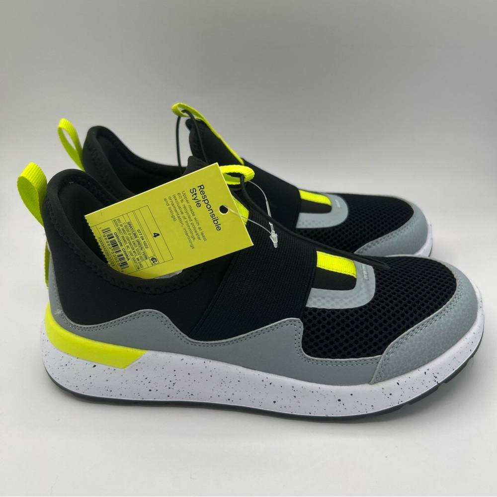 All in Motion Kid's Sneaker SlipOn Performance Gray/Lime‎ Green  Size 4 - Picture 5 of 8
